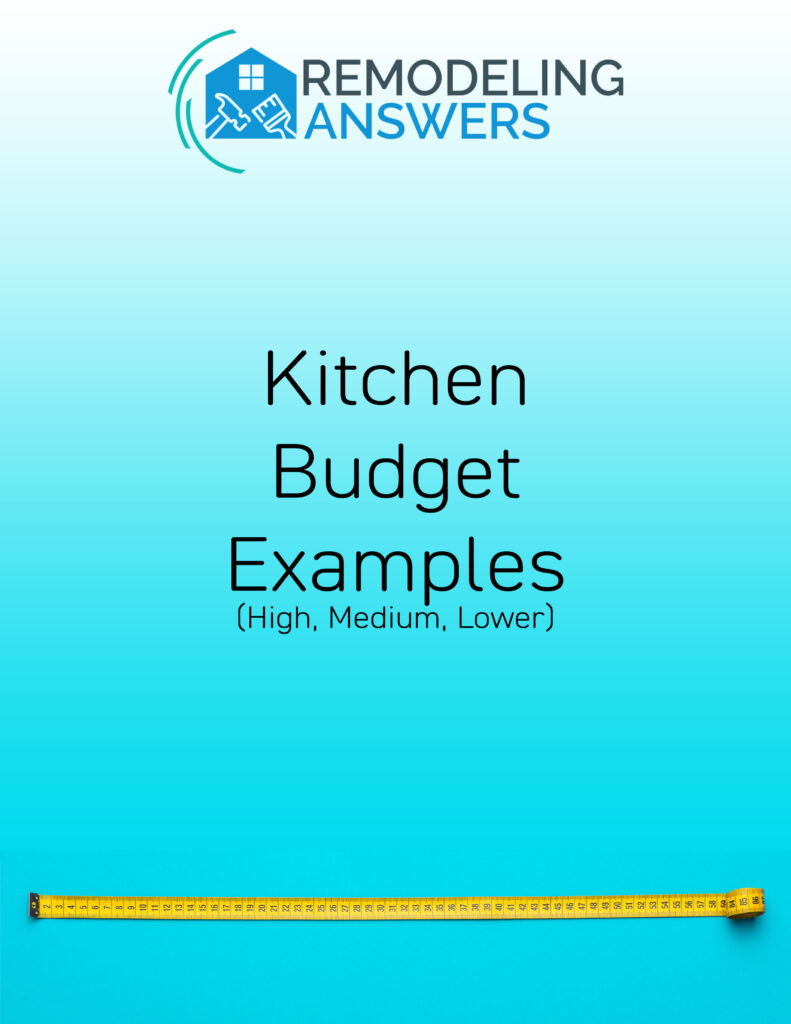 kitchen budget examples